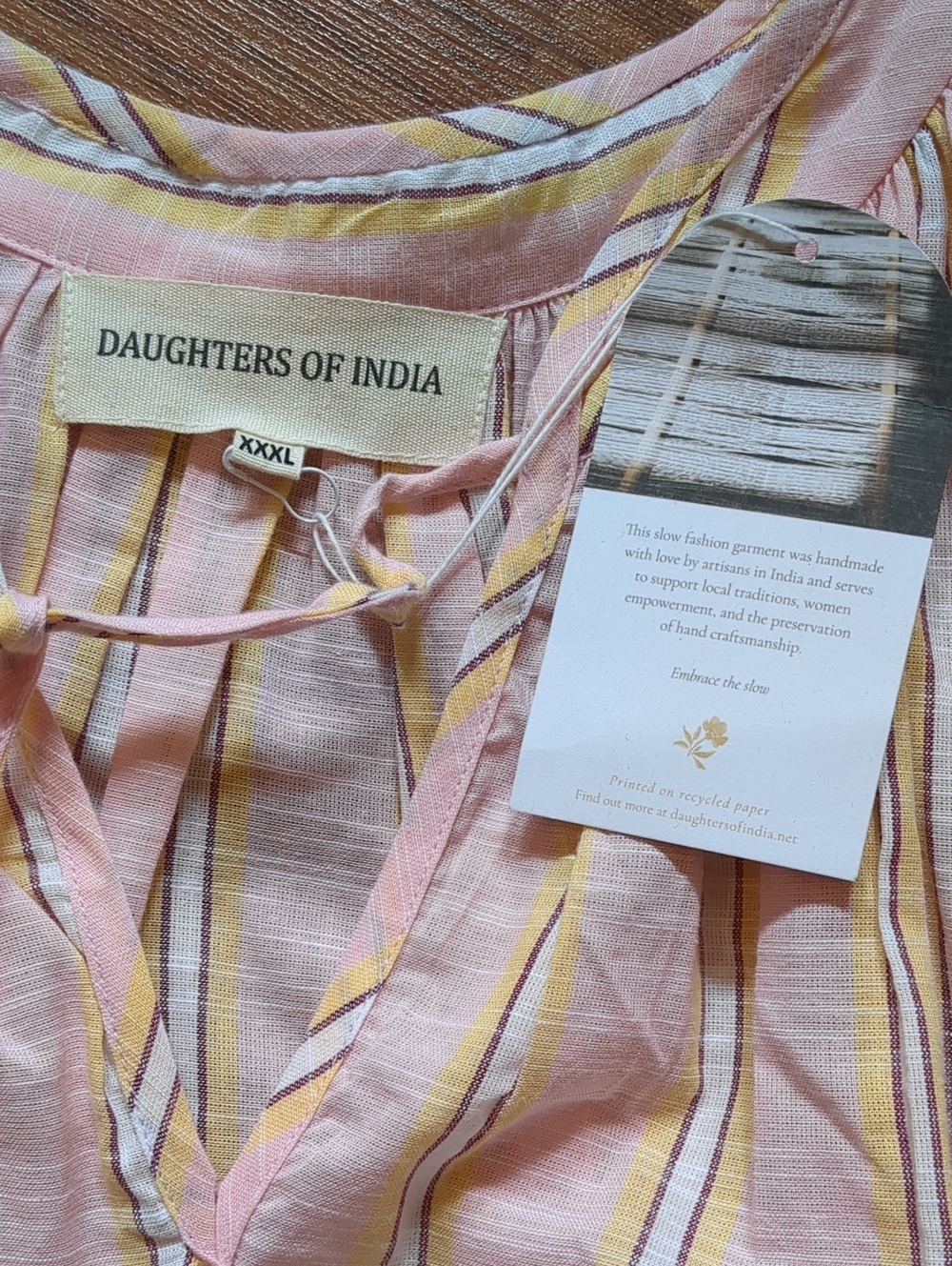 Daughters Of India Poet Mini Dress ~ Pink Sorbet - Picture 6 of 14